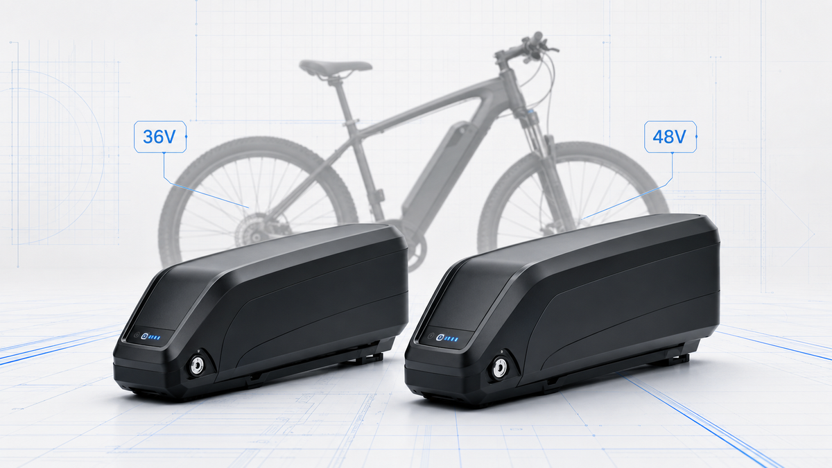 36V and 48V e-bike batteries comparison guide