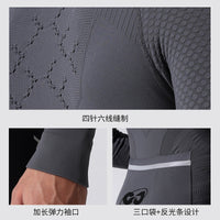 Men's Autumn Winter Outdoor Running Quick Dry Long Sleeve, Road Bike Cycling Moisture Wicking Sports Top