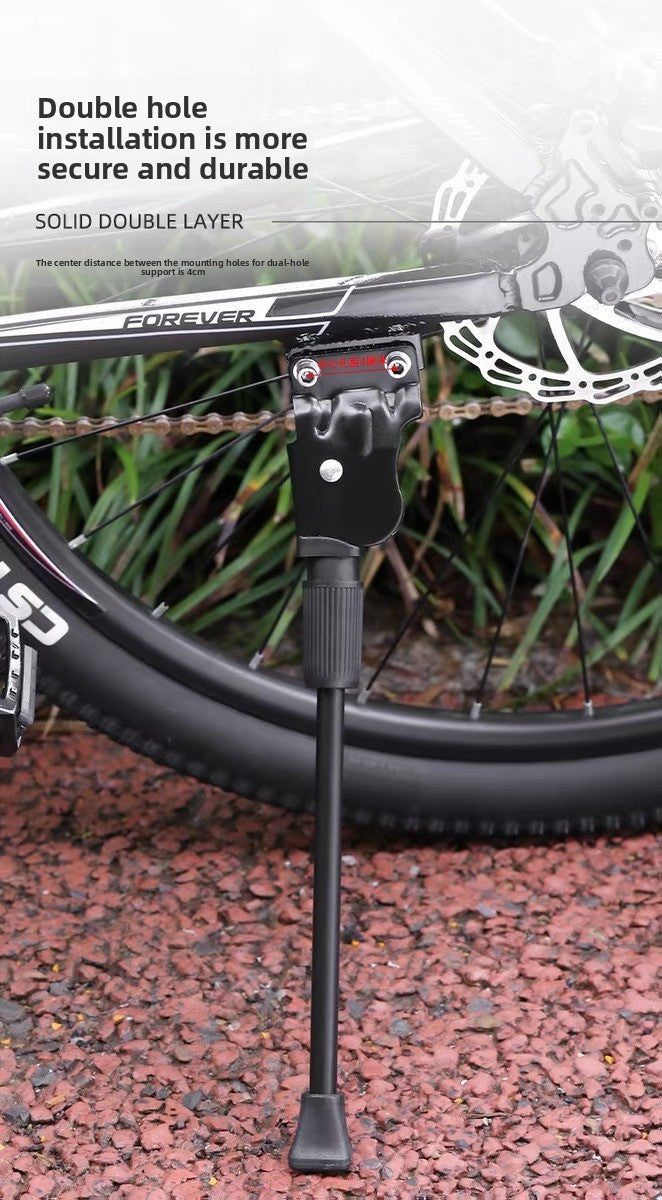 2-Hole MTB Kickstand 24 inch Replacement, 26 inch Bike Side Stand 2-Hole