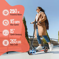 V10 Pro Electric Scooter – 250W, 10-Inch Folding E-Scooter