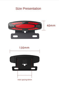 Luz trasera de freno LED para bicicleta eléctrica, luz trasera de seguridad impermeable de alto brillo
