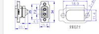XT60/XT90 fixed male and female sockets, gold-plated high-current model aircraft ESC charging power plug connector