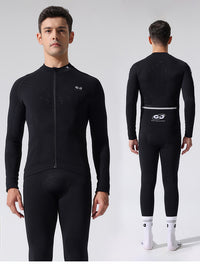 Men's Autumn Winter Outdoor Running Quick Dry Long Sleeve, Road Bike Cycling Moisture Wicking Sports Top