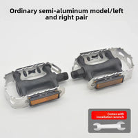 Aluminum alloy foldable pedals for bicycles and electric vehicles