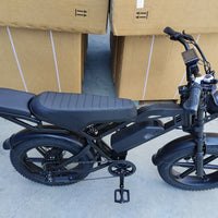 20-Inch Fat-Tire Moped-Style Electric Bike