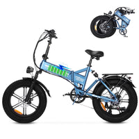 E20 Folding Electric Bike – 250W, 48V 15Ah, 20-Inch Fat Tires