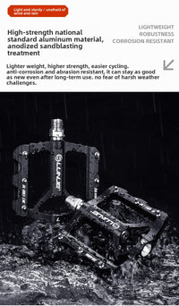 Bicycle Pedals Aluminum Alloy CNC Large Pedals