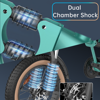 T2 Pro Folding E-Bike with Front Suspension