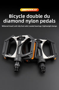Bunguo Bicycle Diamond-Shaped Nylon Foot Pedals