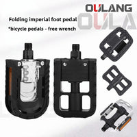 Aluminum alloy foldable pedals for bicycles and electric vehicles