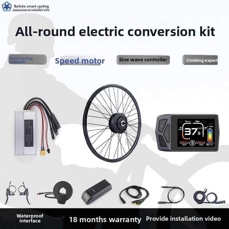 Kit de conversión para bicicleta eléctrica con motor delantero Bafang 48V 500W