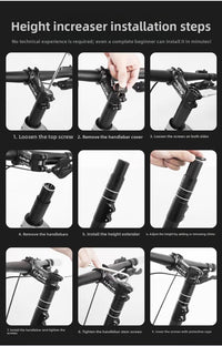 Bike Stem Extender for MTB – Steerer Tube Handlebar Riser