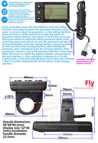 S866 E-Bike LCD Display and Controller Set