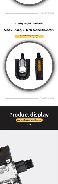 Bicycle pedals for road and mountain bikes