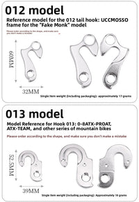 Bicycle Rear Derailleur Hanger Replacement for MTB, Road & Folding Bikes