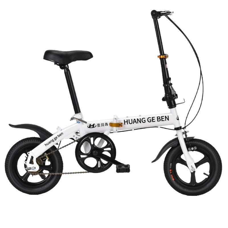 Bicicleta plegable de 12 a 20 pulgadas: minibicicleta urbana sin montar con frenos de disco