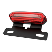 Luz trasera de freno intermitente roja y azul para bicicleta eléctrica, luz de seguridad LED impermeable para conducción nocturna, batería