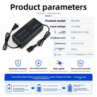 Lead-acid battery 48V12AH electric vehicle charger