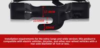 Bicycle rear seat footrest