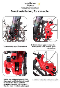 Pinza de freno de disco MTB Line Pull, repuesto delantero y trasero, freno de disco mecánico universal para bicicleta