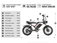 S8 Dual-Hub-Motor Electric Bike – Long-Range 20-Inch E-Bike