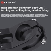 Mountain bike handlebar stem, aluminum alloy, fixed-gear, short stem, 25.4/31.8*45mm, CNC hollow stem