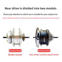 Kit de conversión para bicicletas eléctricas: Motor de buje delantero/trasero de alta velocidad para MTB y bicicletas de carretera