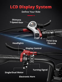 S8 Dual-Hub-Motor Electric Bike – Long-Range 20-Inch E-Bike