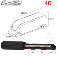 36V/48V 21700 Seatpost Battery Case Conversion, Ebike Seat Tube Battery Pack DIY