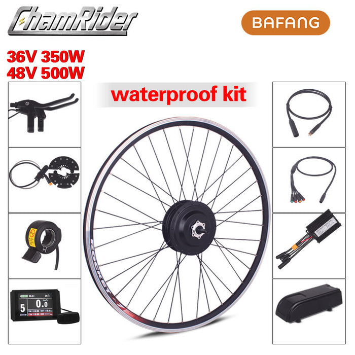Bafang 500W Electric Bike Conversion Kit with Motor Wheel 36V/48V Hub