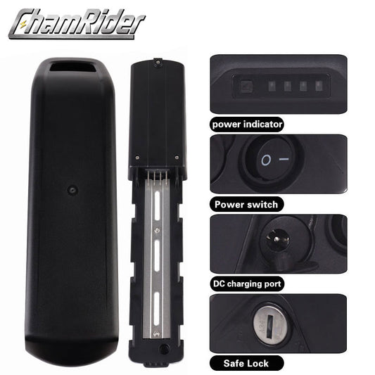 36V/48V 21700 Seatpost Battery Case Conversion, Ebike Seat Tube Battery Pack DIY