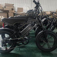 20-Inch Fat-Tire Moped-Style Electric Bike