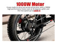 S8 Dual-Hub-Motor Electric Bike – Long-Range 20-Inch E-Bike