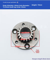 Electric Scooter 36T Steel Motor Gear and Clutch Parts