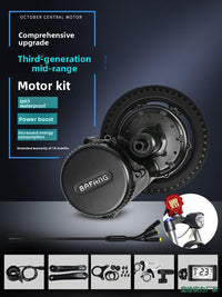 Kit de motor de accionamiento central BAFANG: Conversión de E-Bike de montaña y set de accesorios
