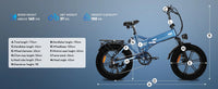E20 Folding Electric Bike – 250W, 48V 15Ah, 20-Inch Fat Tires