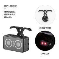Mini USB Rechargeable Front & Rear Bike Light Set