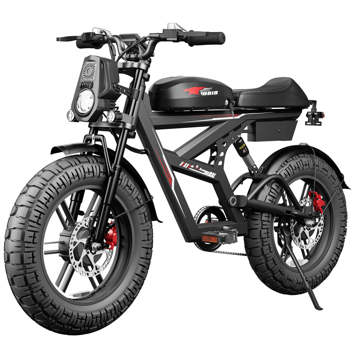 2000W Dual-Motor Electric Bike – 20-Inch Fat-Tire Off-Road E-Bike