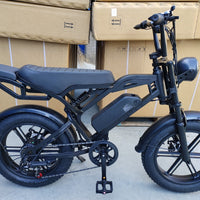 20-Inch Fat-Tire Moped-Style Electric Bike