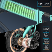 T2 Pro Folding E-Bike with Front Suspension