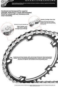 Silver Bicycle Chain 6–12 Speed for MTB & Road Bikes