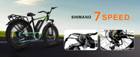 F26 Full-Suspension Fat-Tire Electric Bike – 48V 15.6Ah