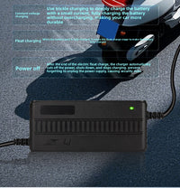 48V2A lithium battery charger for balance scooters, electric scooters, electric bicycles, and wheelchairs
