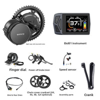 Kit de motor de tracción central BAFANG BBSHD 250W-1000W para conversión de bicicleta eléctrica