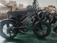 20-Inch Fat-Tire Moped-Style Electric Bike