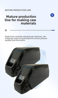 ALX149B Ebike Battery Box with Lock, MTB Lipo Down Tube Housing, ALX149B Battery Plastic Shell