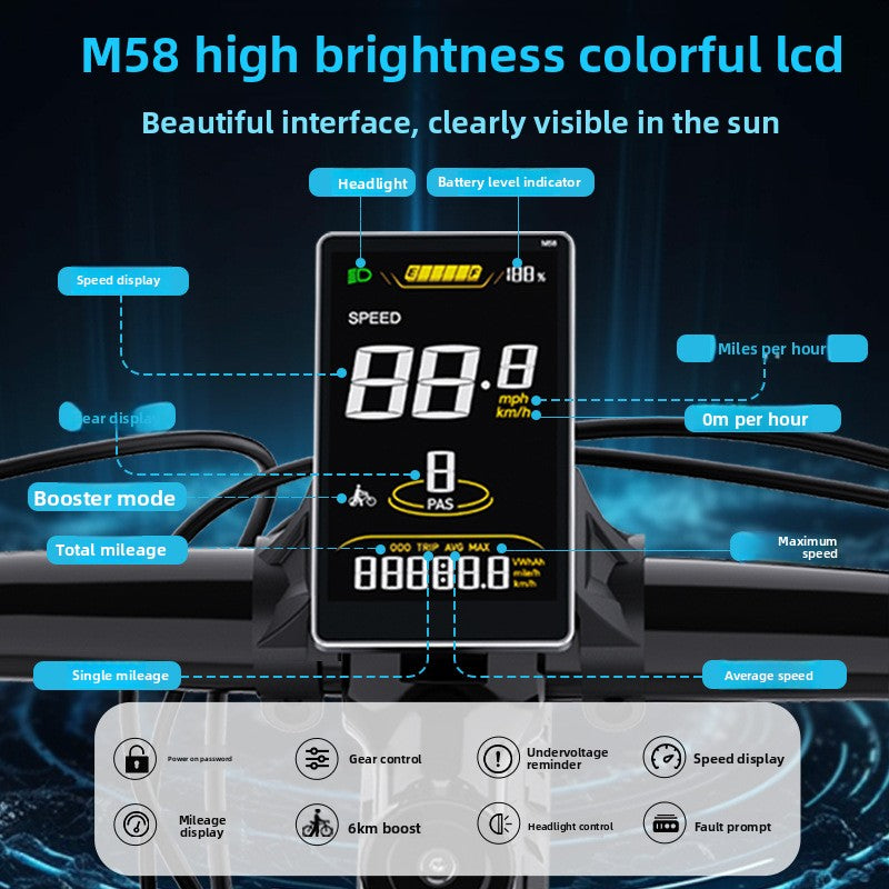 Kit de conversión Bafang 48V 500W para buje de casete trasero