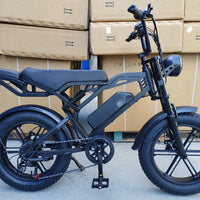 20-Inch Fat-Tire Moped-Style Electric Bike