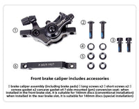 Kit de conversión de freno de disco para bicicleta eléctrica, sistema de freno de disco universal para MTB