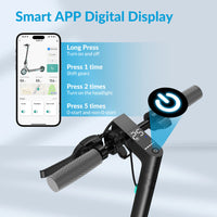 V8 Blue Foldable Electric Scooter 36V 10.5Ah